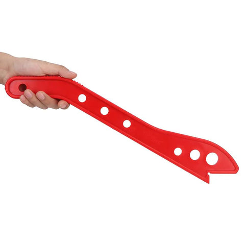 Person holding ABS Table Saw Push Block And Push Stick Set For Woodworking Pro Grade Durable Safety Block with red ABS body