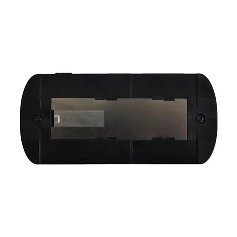 Pocket-Sized Digital Surface Roughness Meter Go-To Tool for Ra Rz Rq Rt Measurements Handheld Gauge With 0.05 To 10 Micrometers Range And Roughly Ten Percent Accuracy Portable Roughness Tester For Precision Finishing And QC, black rear view