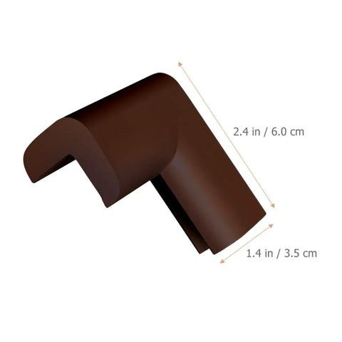 Durable Corner Guards For Furniture And Fireplaces 12 Pack Brown NBR Shock Absorbing Edge Protectors Protect Kids And Pets