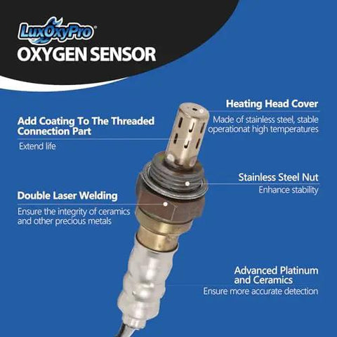 Oxygen O2 Sensor Upstream And Downstream Drop In Replacement Kit For Kia Forte Optima Rondo Sorento Sportage And Hyundai Santa Fe Sonata Tucson 2.0L 2.4L 2009 Through 2016 2 Pack close-up