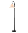 Barden 58 Inch Floor Lamp In Dark Bronze With Beige Fabric Shade On Off Rotary Switch Classic Minimalist Bridge Arm Lighting