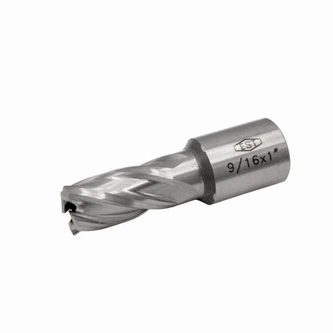 Top Shelf M2AL High Speed Steel Annular Cutter 9/16 Inch By 1 Inch Depth Of Cut With 3/4 Weldon Shank and Free Pilot Pin