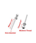 4 Pack RC Airplane Wheel Axles Steel Shafts With Nuts 4mm Diameter Landing Gear Drive Shafts For RC Planes Helis DIY M6x4x40mm