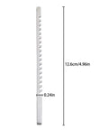 One-Eighth Inch A Style Keyway Broach Set Pro Grade High Speed Steel With Shim Manual Broaching Tool side view dimensions