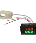 High Precision Dc Voltage And Current Meter With Hall Effect Sensor And Smart Alarm System Dual Digital Display for monitoring voltage and current in automotive projects.