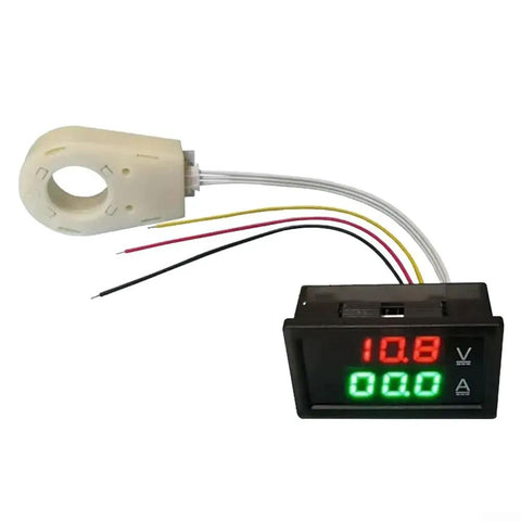 High Precision Dc Voltage And Current Meter With Hall Effect Sensor And Smart Alarm System Dual Digital Display for monitoring voltage and current in automotive projects.