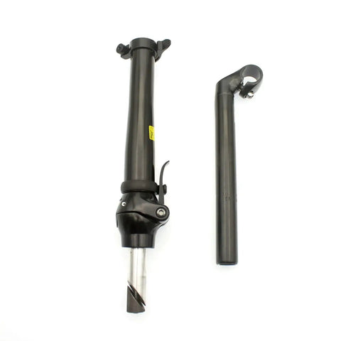 Foldable Bike Stem With Quick Release Aluminum Alloy Adjustable Handlebar Stem For 22.2mm Or 25.4mm Clamps Teeth Grip Design