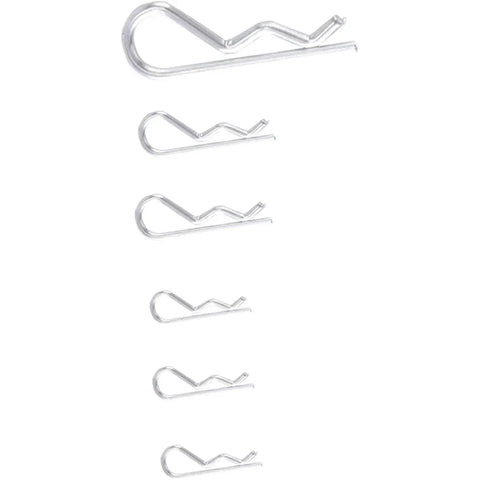 Beefed Up Cotter Pin Set 2 3 4 R Type Split Fasteners Steel Kit, various sizes shown