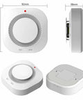 Dual Sensor Smoke Detector And Fire Alarm 4 Pack Kit Delivering Battle Ready Protection Plus 85 Decibel Siren For Homes Craving Heavy Duty Safety And Zero Hassle Setup Anytime, 92mm x 90mm white unit.