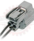 Badass 2 Way Sumitomo Plug Connector Pigtail For Industrial Proportional Solenoid Valves Heavy Drop In Wiring Harness showing gray plastic housing and terminals.