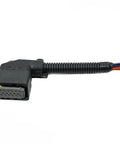 Heavy Duty Abs Sensor Wiring Harness Connector Plug Replacement For Cars And Trucks Compatible With 1 1703639 1 And 2 1703639 1, showing angled view with wire connections.