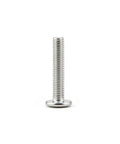 Close-up of Dual Thread Hanger Bolt For Furniture Assembly And Woodworking, Wood Threads On One End And Machine Threads On The Other