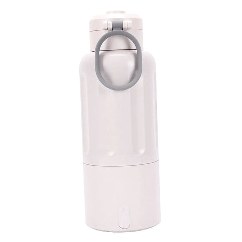 Game Changing Portable USB Rechargeable Electric Water Heater, 500 Ml Travel Heating Cup with sleek design and handle for easy portability.