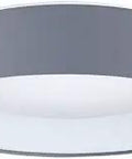 Drum Inspired Led Ceiling Mount Light In White From Palomaro Collection Modern Transitional Style With Clean Look