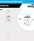 Corrosion Resistant Screen Door Hardware Kit With Pneumatic Closer And Push Button Latch For Out Swinging Doors No Lockout Feature Includes Hold Open Washer And Jamb Bracket White diagram