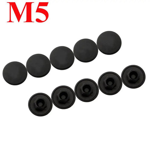 50 Pack M5 And M6 Screw Caps Covers Hex Hole Anti Dust Nylon Locknut Stopper For Hexagon Allen Socket Cap Screws Bolts Mountain Bike