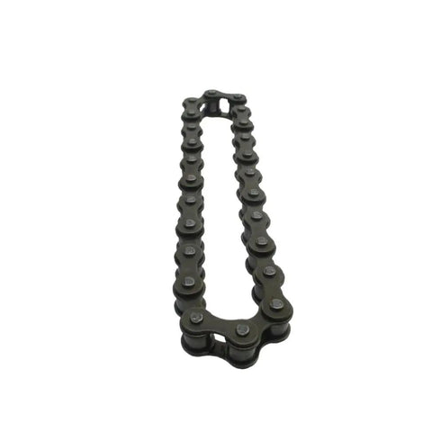 Durable Gray Transmission Reverse Roller Chain Direct Fit Replacement For 700-070A And 786081 Parts, shown in lateral view.