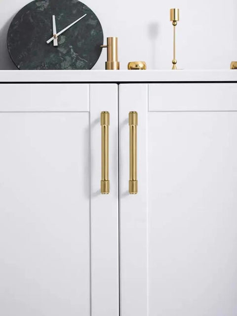 10 Pack 6 Inch Center To Center Cabinet Handles Built Heavy Duty From Quality Zinc Alloy With A Dope Brushed Gold Finish Featuring Sleek Satin Brass Drawer Pulls To Level Up Your Kitchen Rig Or Home Setup Today.