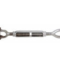 Non Magnetic Top Notch Built Like A Tank Beefy T316 Stainless Steel Drop Forged Jaw Eye Turnbuckle 1 1 4 X 12 Inch side view.