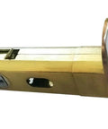 Side view of Privacy Door Latch Lock With Keys For Bedroom And Bathroom Doors, brass core, stainless steel plate, 35-45mm fit