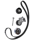 Drive Belt Tensioner Pulley Kit Fits Nissan Teana Maxima 2006 2014 Replaces 11955JA10a with belt, pulley, and bolt