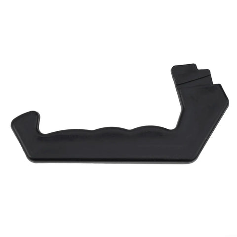 Black plastic Moka Pot Handle Replacement for 1 to 12 cup stovetop espresso pots, side view showing easy-install design and durable grip.