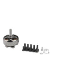2306 Brushless Drone Motor Built For 6S And 4S Setups With 1700KV 1900KV And 2400KV Options Ideal For FPV Racing Drones Lightweight Design For Faster Efficiency Stable Power Easy Install And Quick Replacement with screws and accessories on white background.