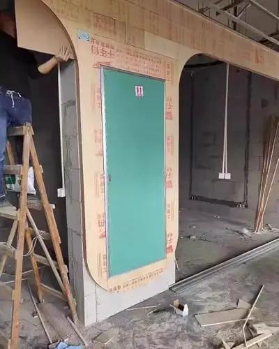 Slick Paintable Large Access Panel For Drywall Hidden Plumbing Inspection Door being installed in a wall, showcasing flush design.