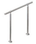 Premium 3 Step Stair Handrail For Indoor And Outdoor Spaces Built With Hella Durable 304 Stainless Steel, 42 mm tube diameter.