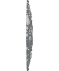 Side view of Riley Ceiling Medallion Platinum Finish With Eighteen Inch Outer Diameter And Four And Five Eighths Inch Canopy