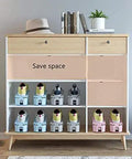Adjustable Free Standing Shoe Rack With Ten Roomy Slots And Anti Slip Grip Design Perfect For Closet Space Saving And Smart Shoe Storage Organizer That Keeps Your Kicks Neat And Secure, showing colorful footwear in spacious design.