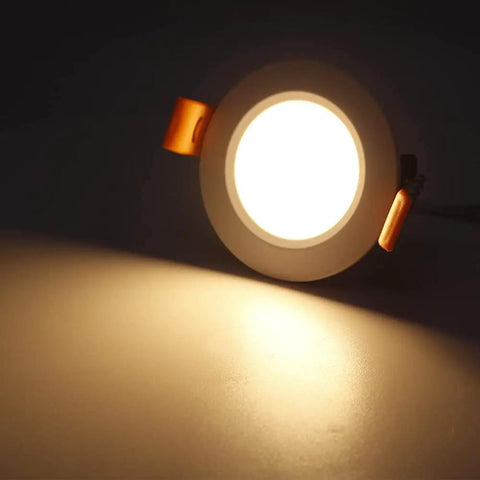 2 Inch LED Recessed Lighting Kit Dimmable Downlight Warm White 3000K CRI80 Retrofit Round Ceiling Lights With LED Driver