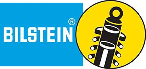 Bilstein logo with shock absorber icon, representing Bilstein Model 24 225427 Nitrogen Infused 46mm Monotube Shock Absorber brand.