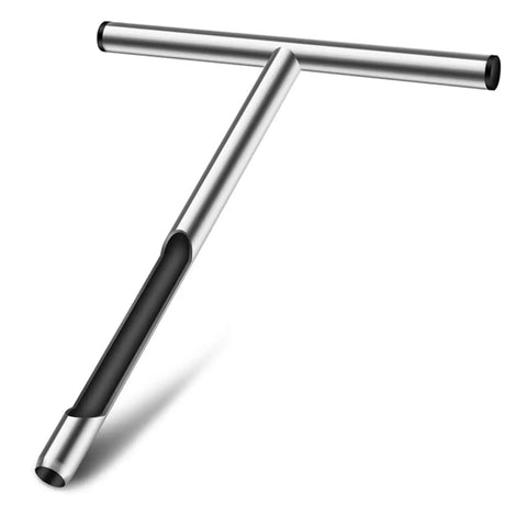 Ergonomic Stainless Steel Soil Sampler Probe With T Handle For Lawn Garden Agriculture Forestry Durable Lightweight No Fuss Easy To Use Tool For Quick Sampling And Accurate Readings, side view