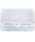 Clear Rectangle Storage Boxes With Hinged Lids 4 Pack For Small Parts Crafts Beads Screws Batteries And Drills Keep Your Workspace Totally Organized Moisture Proof Dustproof Organizer Case Set