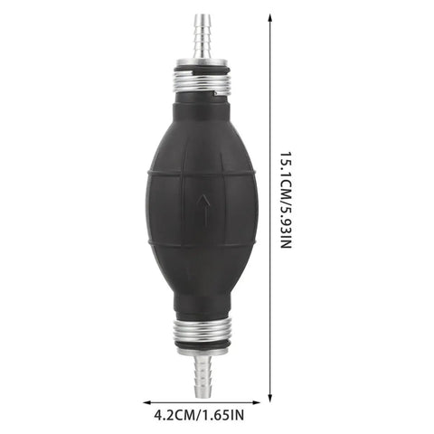 Two Pack Manual Liquid Transfer Pump Set Hand Squeeze Fuel Pump With 6mm Hose For Automotive Marine And Outdoor Use Easy Portable Gasoline Transfer For Cars Boats Outdoor Gear, 15.1cm x 4.2cm