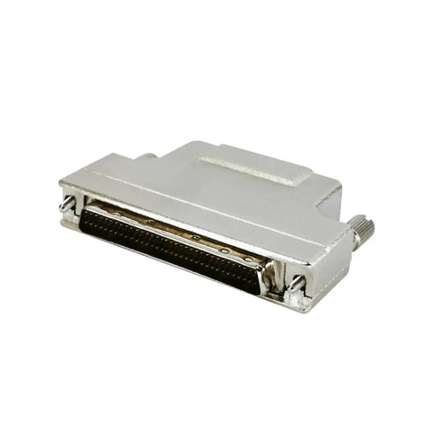 68Pin SCSI HPDB Straight Male Connector For Solder Termination, Industrial Grade Data Transmission, Easy Install Plug, Heavy-Duty Computer Hardware Connector For Reliable IT And OEM Gear on silver metal body
