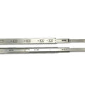 5 Pairs Of 14 Inch Full Extension Drawer Slides With Ball Bearing, Silent Side Mounted, Zinc Plated Cold Rolled Steel, 100 Lb Load Capacity, Screws Included, Full Extension, Easy Removal Via Third Channel Buckle
