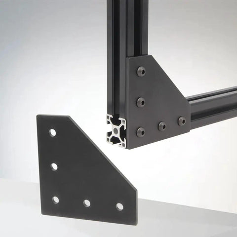 Beefy 90 Degree L Shape Corner Bracket Plate Set For 3030 Aluminum Extrusion Profiles With 5 Holes Includes M6x10mm Screws And T Nuts
