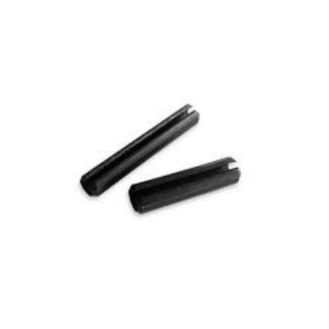 Close-up of two metal pins from Heavy Duty Roll Pin Assortment Kit, 315 Piece Metal Hardware Set With 30 Common Sizes From 1/16 x 3/16 To 3/8 x 2