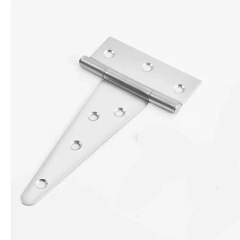 Two Pack Heavy Duty Shed Door Hinges Gate Strap T Hinge Wrought Iron Hardware For Wooden Fences Yard Rustproof 270 Degree Swing