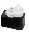 Two Pack 5G Mini Digital RC Servo With Plastic Gear, showcasing lightweight micro servo design for precision control in models.