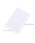 Heavy Duty 50 Piece Set Blank White Pvc Id Cards Dual Sided Printable With Smart Chip Access 3.3 x 2.1 inches