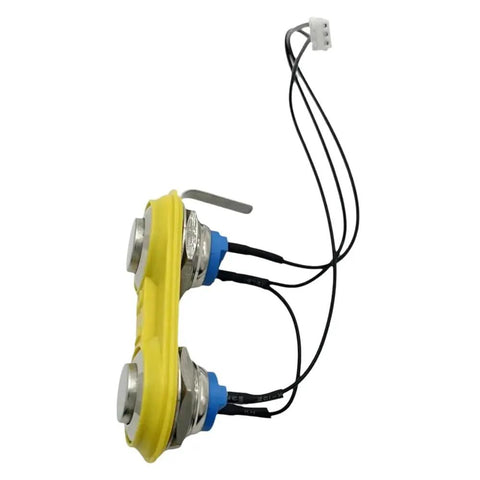 Touch Contact Switch Replacement Part P32.8150 For P328 And P329 Battery Powered Plastic Strapping Tool OEM Electrical Component Easy Install And Reliable Performance In Industrial Strapping Applications, yellow plastic housing with wires