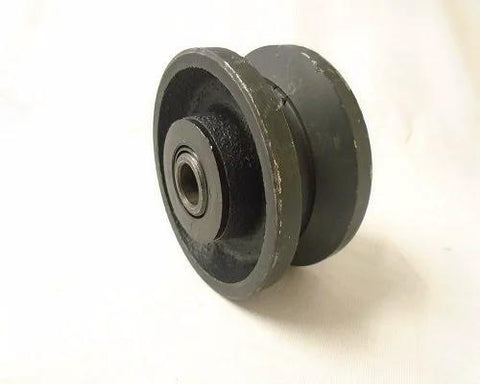 3-inch V-Groove caster wheel, iron steel, 375 lb capacity, DIY projects