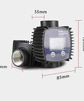 1 Inch Turbine Flow Meter For Water And Liquids High Accuracy Digital Display Flowmeter With 10 To 100 L Per Minute Range shown