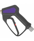 High Pressure HP Gun 29.132 Purple for Pro Grade Surface Cleaning with Ergonomic Trigger Grip and Weep Option, left side view.