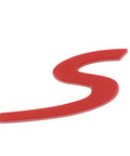 Red S Logo Emblem For Porsche Tailgate Badge Dope Compatible With 911 991 992 718 Cayenne Panamera Macan Boxster Turbo Taycan 2013 To 2025