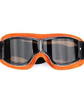 Premium Clear Safety Glasses And Goggles With Hella Quick Antifog And Antiscratch Protection For Men And Women, Ultra Lightweight Frames in orange.