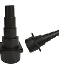Shop Vac Adapter Step Reducer For Wet Dry Vacs, soft plastic, fits 2 1/2 inch hose to smaller sizes, multi-step design.